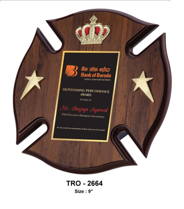 Walnut Executive Plaque