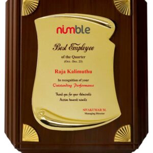 Gold Scroll Plaque