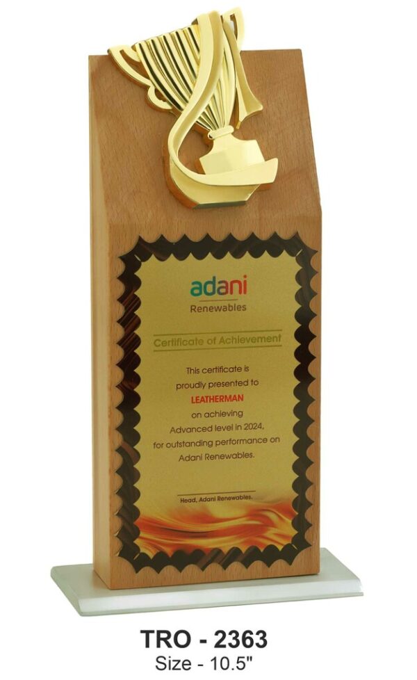 Eco-Friendly Beech Trophy