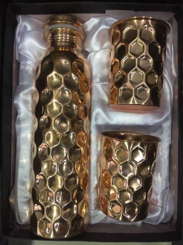 Hammered Copper Water Bottle