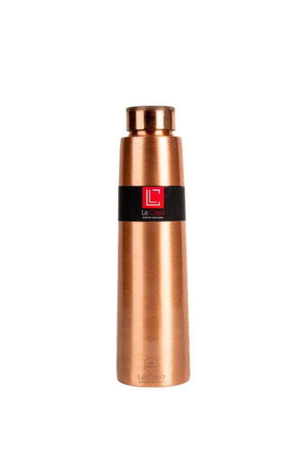 La Casa Plain Copper Water Bottle