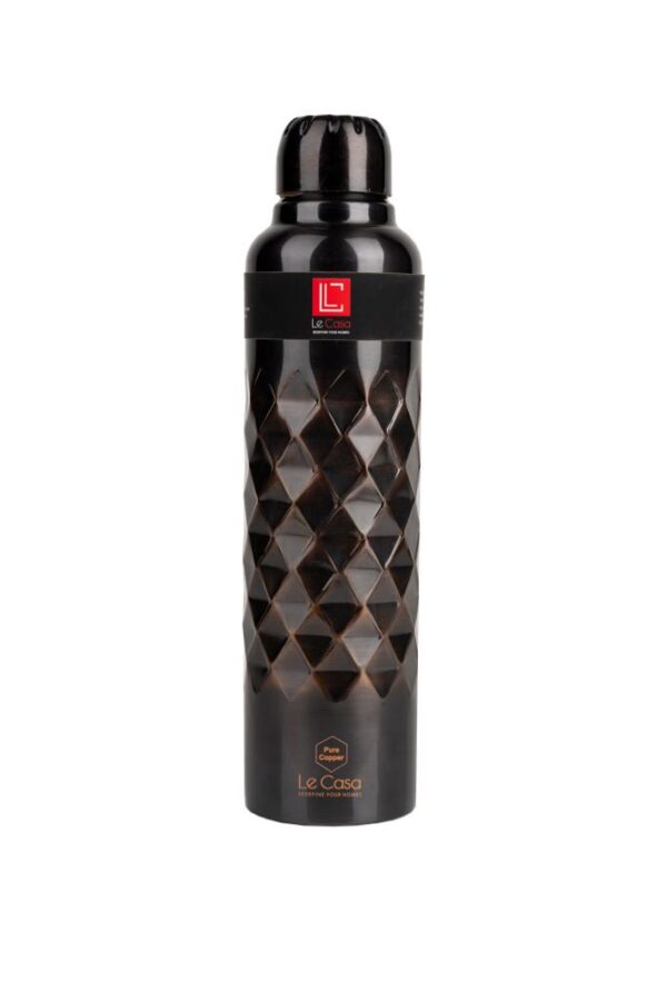 Moksha Black Matte Copper Water Bottle