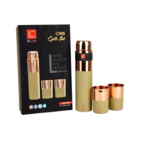 Le Casa Olive Green Copper Bottle