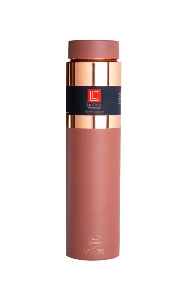 Le Casa Red Matte Copper Water Bottle – 1000ml