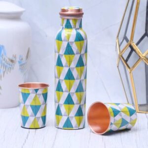 Nordic Triangles Copper Bottle Set